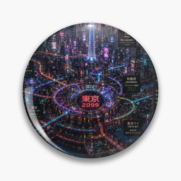 Item preview, TOKYO 2099 – Cyberpunk Shinsei Metropolis Poster designed and sold by Globivara Studio.