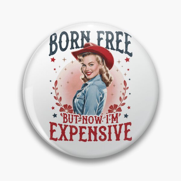 Item preview, Born Free now Expensive Retro Patriotic USA Design designed and sold by CleanDecor.