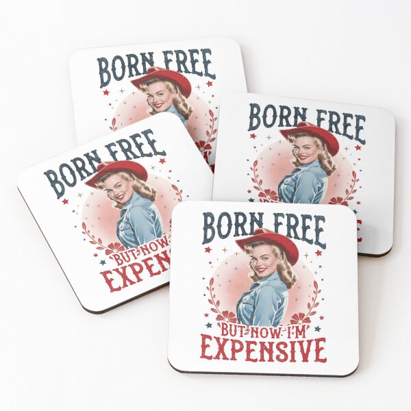 Item preview, Born Free now Expensive Retro Patriotic USA Design designed and sold by CleanDecor.