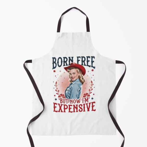 Item preview, Born Free now Expensive Retro Patriotic USA Design designed and sold by CleanDecor.