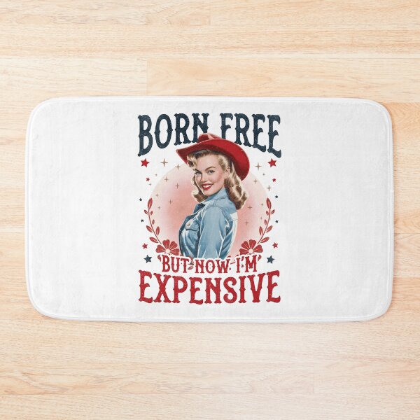 Item preview, Born Free now Expensive Retro Patriotic USA Design designed and sold by CleanDecor.
