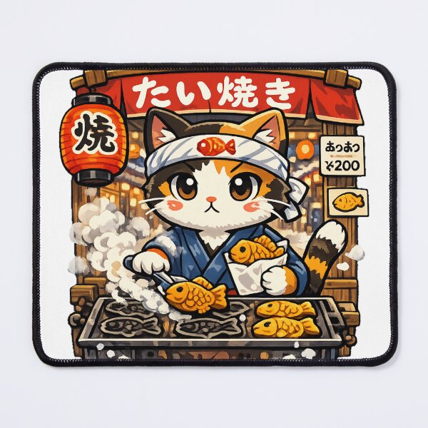 Item preview, Kawaii Taiyaki Shop Cat Sticker | Cute Japanese Street Food Anime Aesthetic designed and sold by kawaii animal store (in Japan).