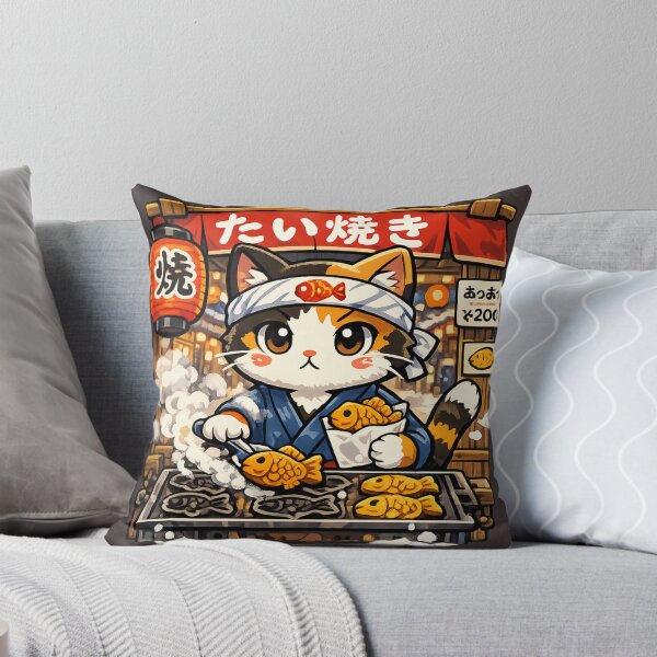 Item preview, Kawaii Taiyaki Shop Cat Sticker | Cute Japanese Street Food Anime Aesthetic designed and sold by kawaii animal store (in Japan).