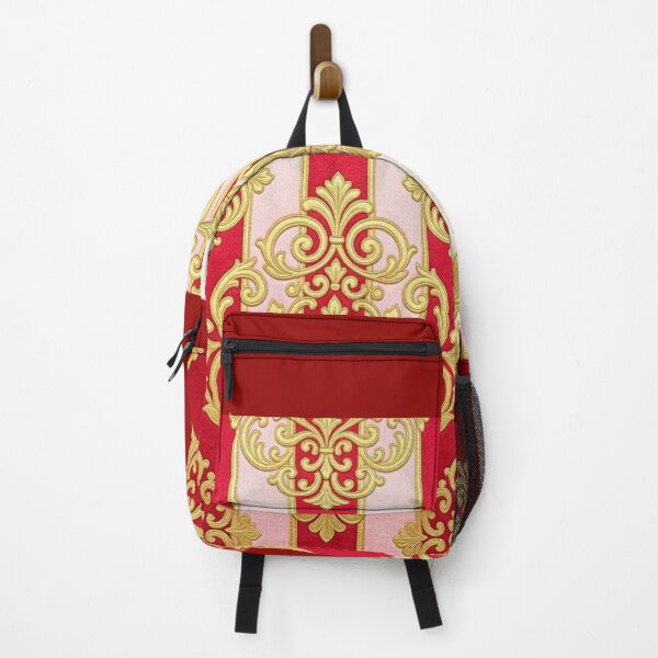 Item preview, Red, Pink & Cream Ombre Striped Gold Baroque designed and sold by DesignsByPrnces.