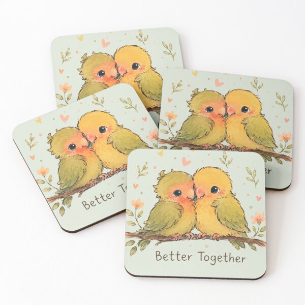 Item preview, Better Together - Two Little Lovebirds designed and sold by Art Fly.
