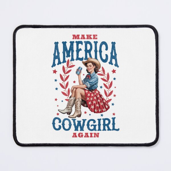 Item preview, Make America Cowgirl Again Retro Western USA Design designed and sold by CleanDecor.