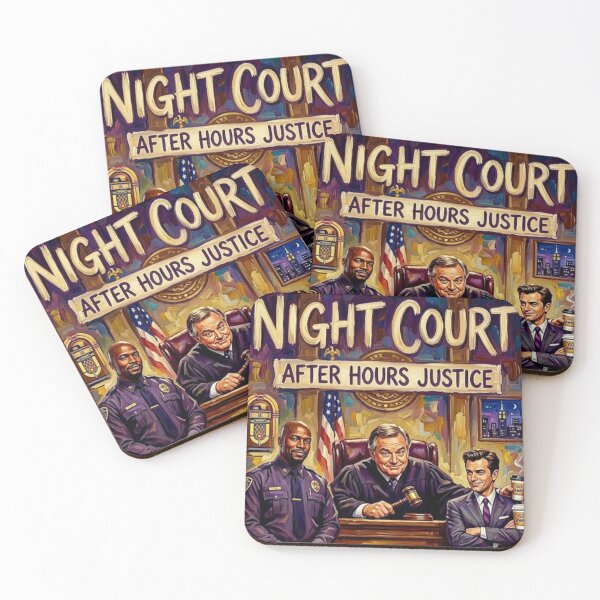 Item preview, After Hours Justice – Night Court Fine Art Print designed and sold by Art's Diner.