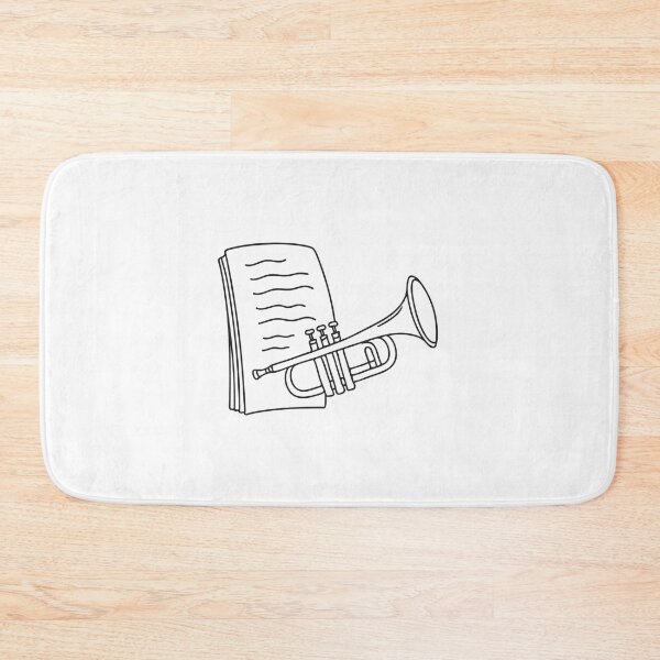 Item preview, Trumpet Beside Sheet Music Notes designed and sold by rasagamastore.