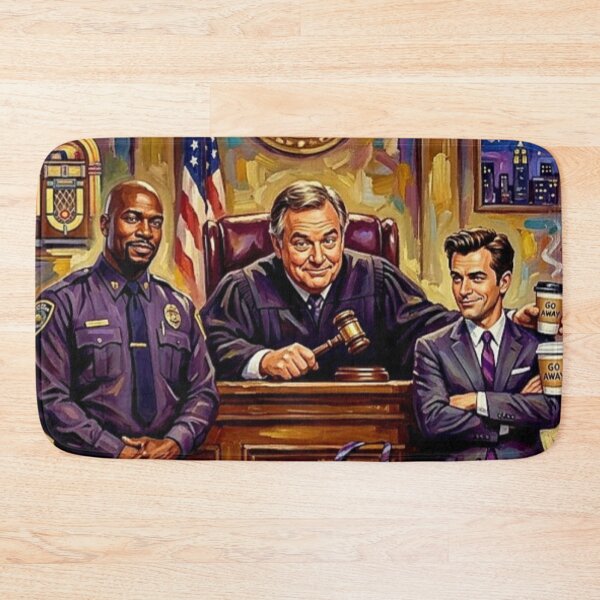 Item preview, After Hours Justice – Night Court Fine Art Print designed and sold by Art's Diner.