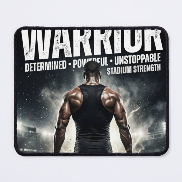Item preview, Warrior Determined Powerful Unstoppable Sports Motivation designed and sold by AiNaturalsOnly.