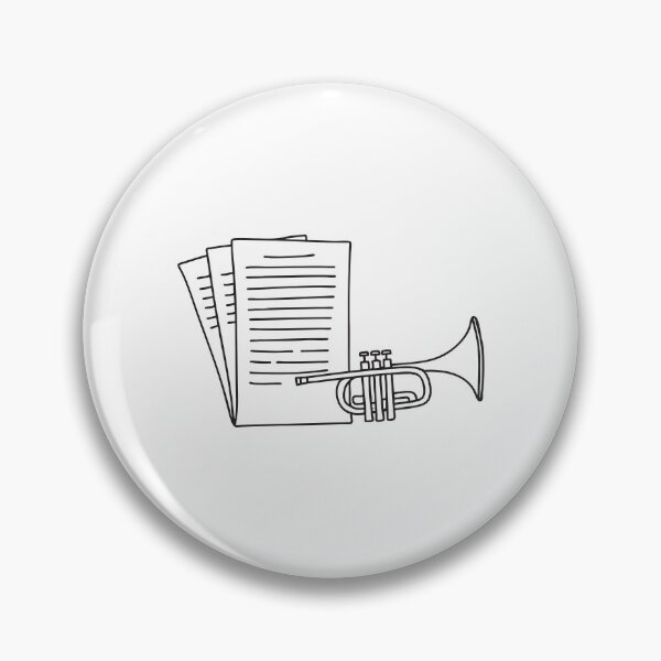 Item preview, Trumpet Next to Musical Notation Sheet designed and sold by rasagamastore.