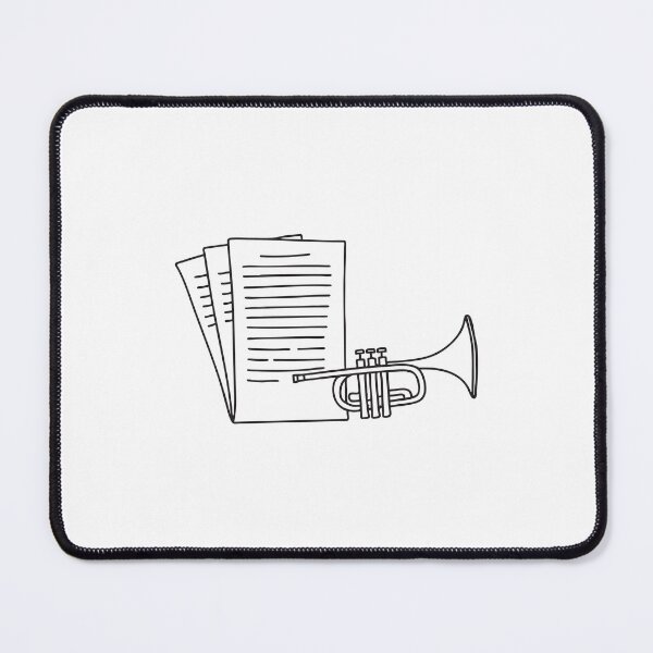 Item preview, Trumpet Next to Musical Notation Sheet designed and sold by rasagamastore.