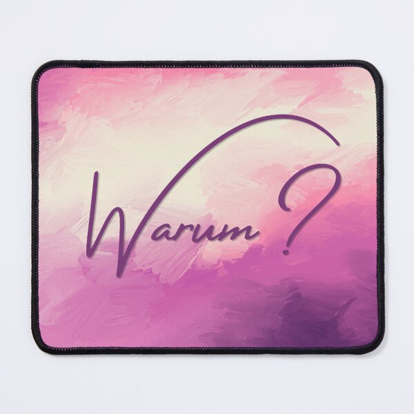 Item preview, The question "Why?" on a purple background designed and sold by Mathe mit Anna.