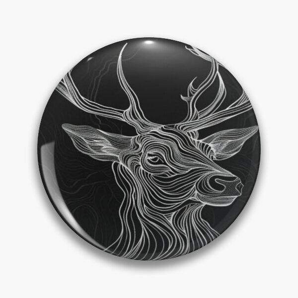 Item preview, Flowing Lines Stag Silhouette Artwork  designed and sold by NivyasArtistry.