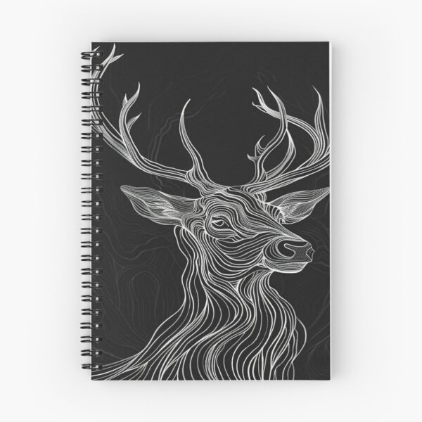 Item preview, Flowing Lines Stag Silhouette Artwork  designed and sold by NivyasArtistry.