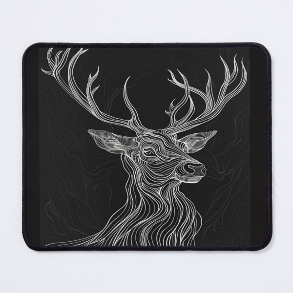 Item preview, Flowing Lines Stag Silhouette Artwork  designed and sold by NivyasArtistry.