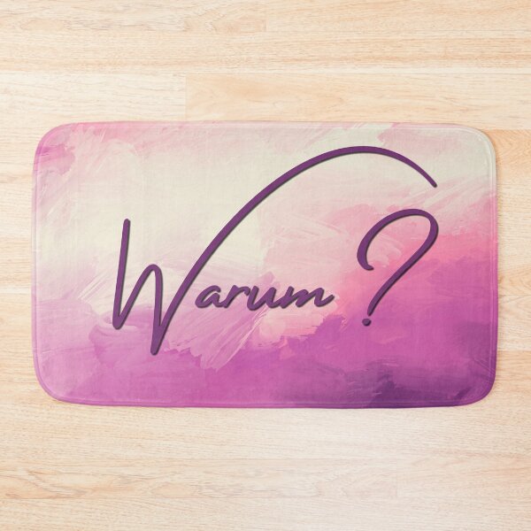 Item preview, The question "Why?" on a purple background designed and sold by Mathe mit Anna.
