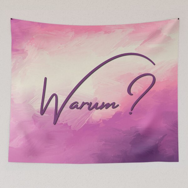Item preview, The question "Why?" on a purple background designed and sold by Mathe mit Anna.