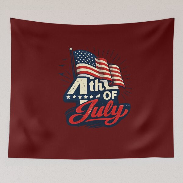 Item preview, 4th of July American Flag Patriotic Independence Day USA Vintage Design. designed and sold by LunaPrintCo.
