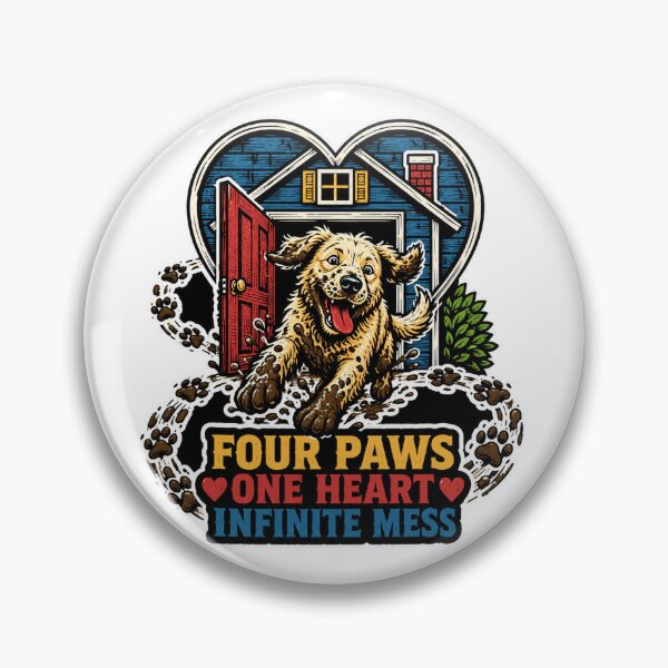 Item preview, FOUR PAWS ONE HEART INFINITE MESS designed and sold by twinklem.