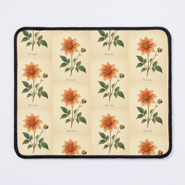 Item preview, Vintage Wild Dahlia Botanical Illustration designed and sold by NuvoraNest.
