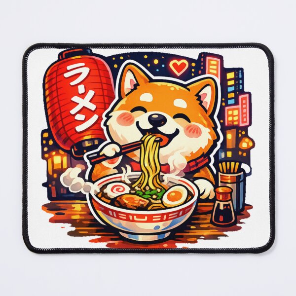 Item preview, Midnight Ramen Shiba Inu - Cute Japanese Night Stall Dog Sticker | Kawaii Japan Aesthetic designed and sold by kawaii animal store (in Japan).