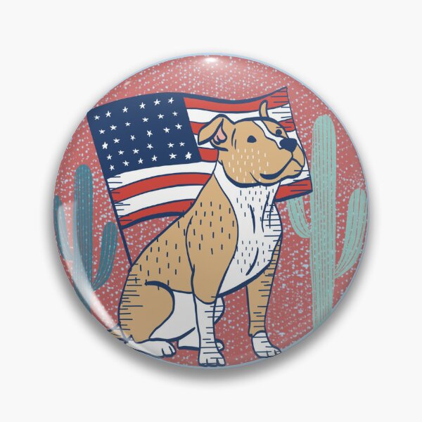 Item preview, American Pitbull with a Flag designed and sold by IvysCreativityHouse.