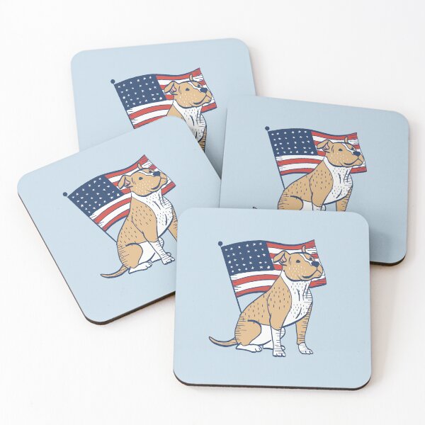 Item preview, American Pitbull with a Flag designed and sold by IvysCreativityHouse.