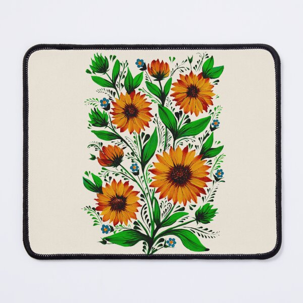 Item preview, Sunflowers on ivory designed and sold by Zenclover.
