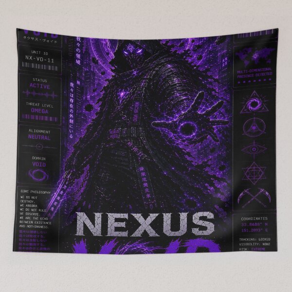 Item preview, Nexus Void (Series 9) - Cyberpunk Interstellar Void Phantom Warrior Art designed and sold by RiteshCenter.