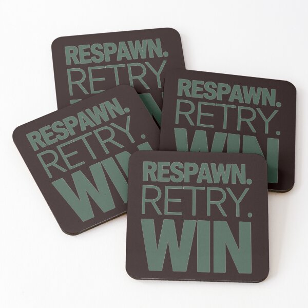 Item preview, Respawn Retry Win Gaming Motivation designed and sold by aminomen.