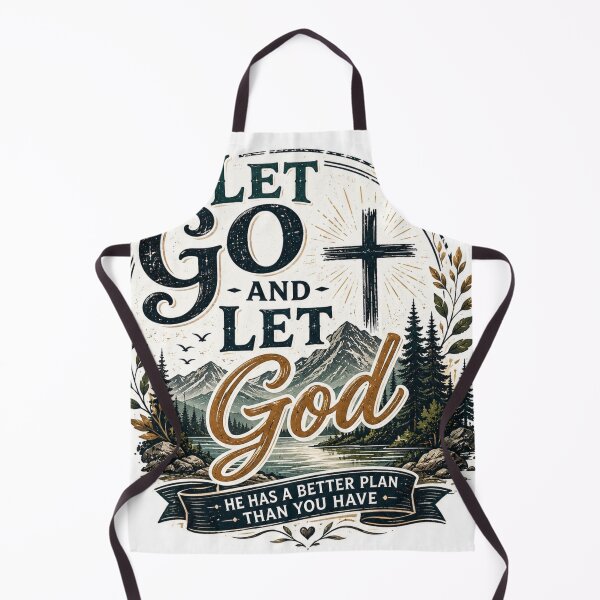 Item preview, Let Go And Let God Christian Faith Inspirational Sticker designed and sold by Omanut Studio — By Ashwin..