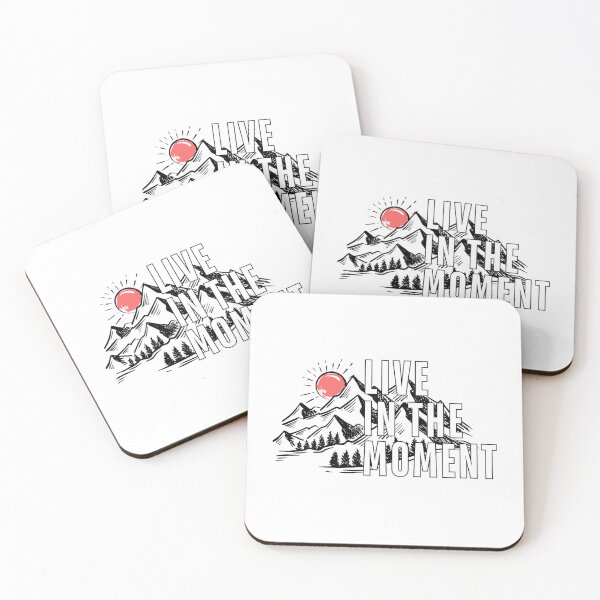 Item preview, Live In The Moment Typography | Positive Mindset Inspirational Design designed and sold by LUMA HOUSE.