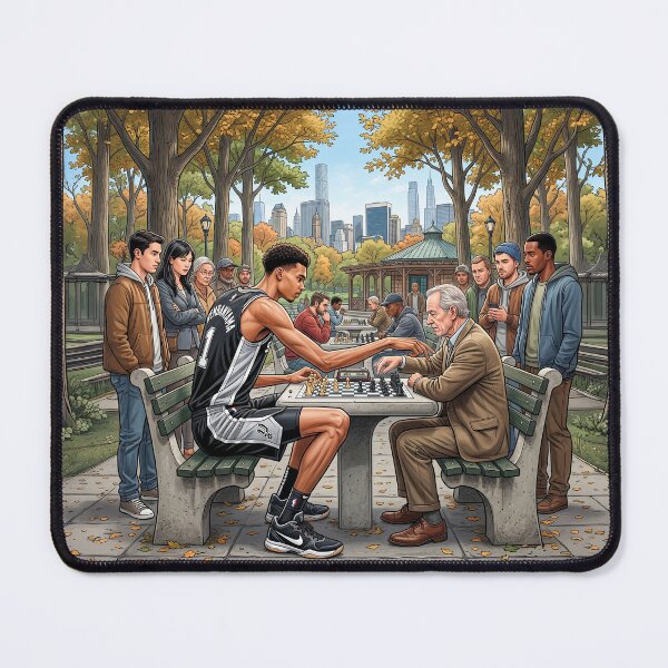 Item preview, Victor Wembanyama Playing Speed Chess designed and sold by Home Decor Art.