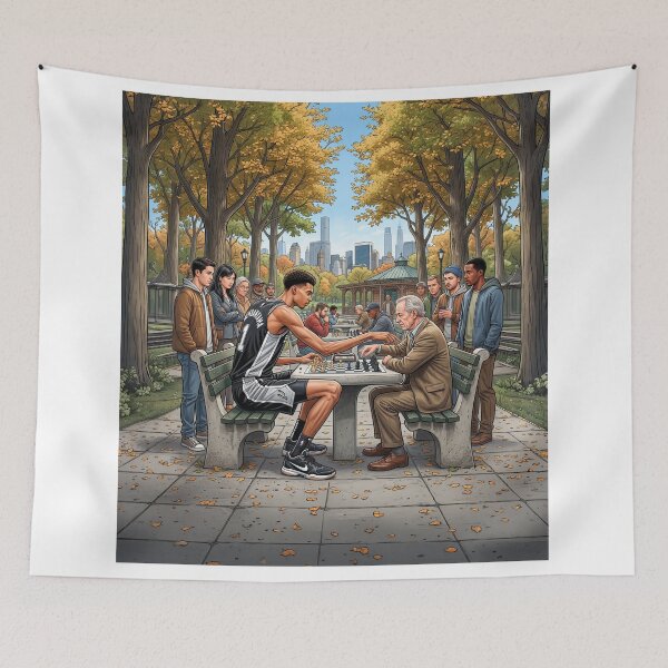 Item preview, Victor Wembanyama Playing Speed Chess designed and sold by Home Decor Art.