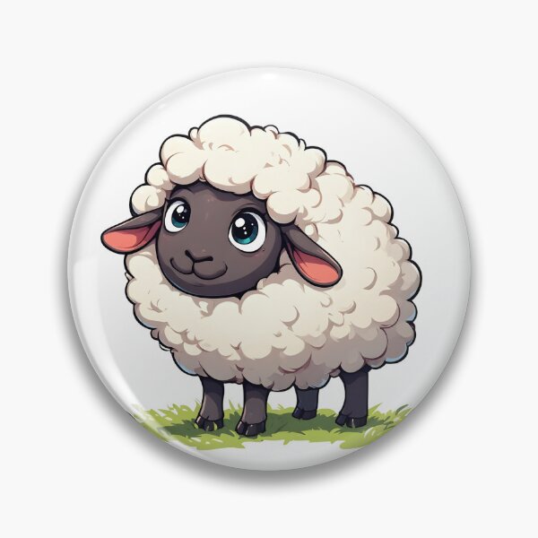 Item preview, Cute Fluffy Sheep – Adorable Farm Animal Cartoon Illustration designed and sold by Karolina’s Cozy Creations.