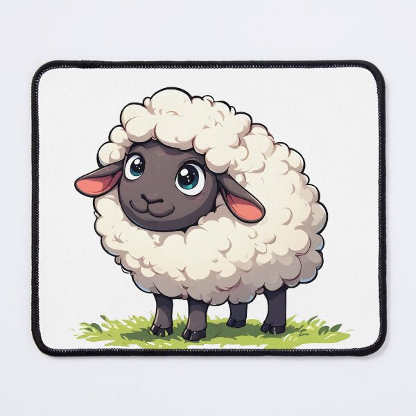 Item preview, Cute Fluffy Sheep – Adorable Farm Animal Cartoon Illustration designed and sold by Karolina’s Cozy Creations.
