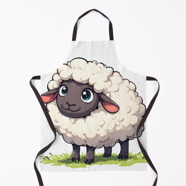 Item preview, Cute Fluffy Sheep – Adorable Farm Animal Cartoon Illustration designed and sold by Karolina’s Cozy Creations.