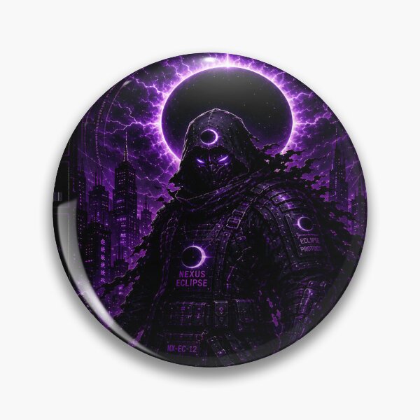 Item preview, Nexus Eclipse (Series 9) - Cyberpunk Interstellar Shrouded Warrior Art designed and sold by RiteshCenter.