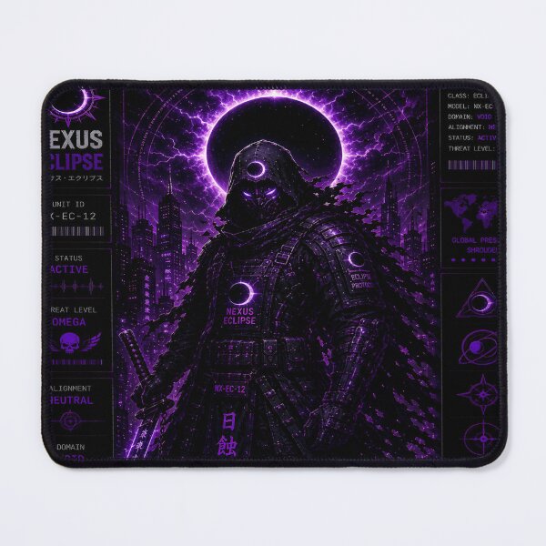 Item preview, Nexus Eclipse (Series 9) - Cyberpunk Interstellar Shrouded Warrior Art designed and sold by RiteshCenter.