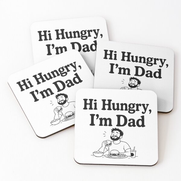 Item preview, Hi Hungry I'm Dad Funny Burger Father's Day Joke designed and sold by 5LiniaEmocji5.