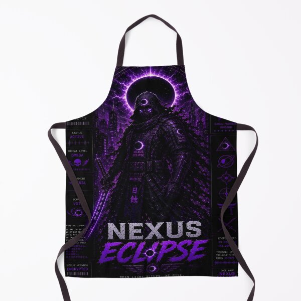 Item preview, Nexus Eclipse (Series 9) - Cyberpunk Interstellar Shrouded Warrior Art designed and sold by RiteshCenter.