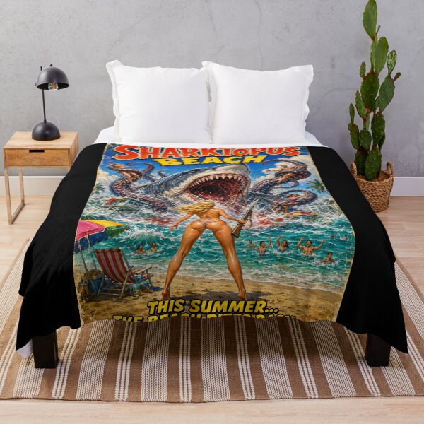 Item preview, Sharktopus Beach - Summer B Movie Horror Creature Feature designed and sold by FilMate.