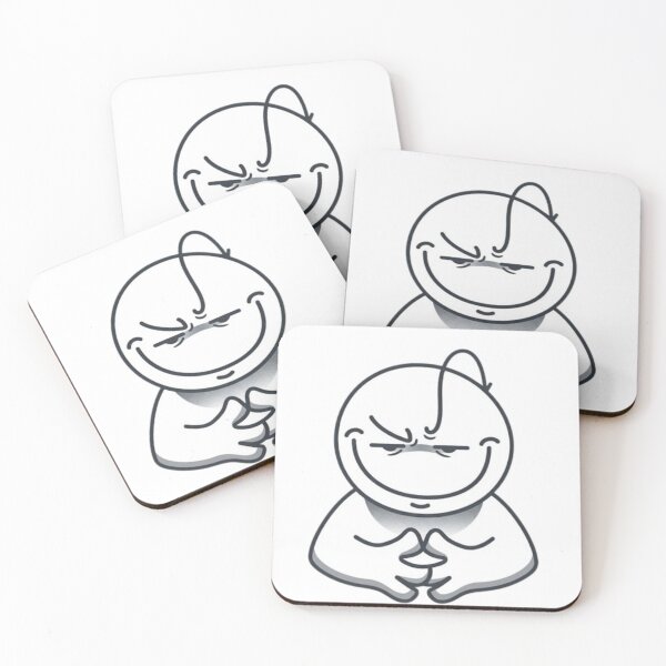 Item preview, Stickman with a cunning look and clasped hands (Emoticon/Meme style) designed and sold by SharpAura25.
