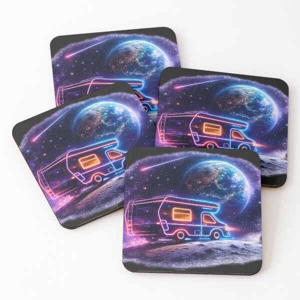 Item preview, Moonlight Motorhome  Cosmic Camping Adventure Vanlife designed and sold by Tee-Shirt-Topia.