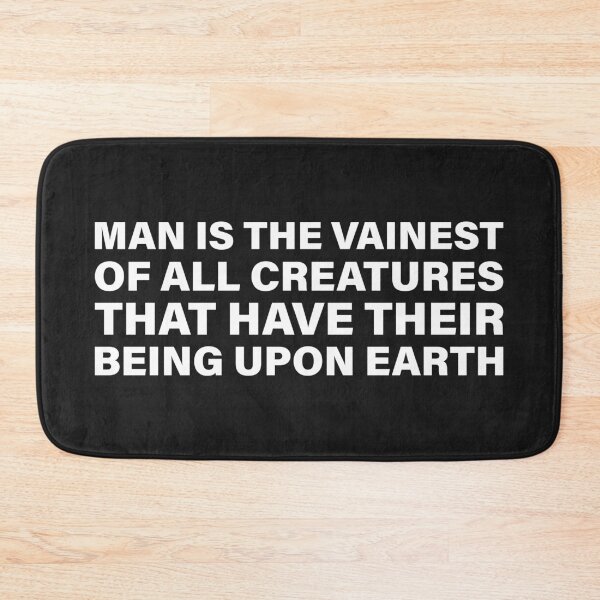 Item preview,  Man Is the Vainest of All Creatures — The Odyssey Quote (Black Version) designed and sold by LiteraryRelics.