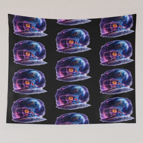 Item preview, Moonlight Motorhome  Cosmic Camping Adventure Vanlife designed and sold by Tee-Shirt-Topia.
