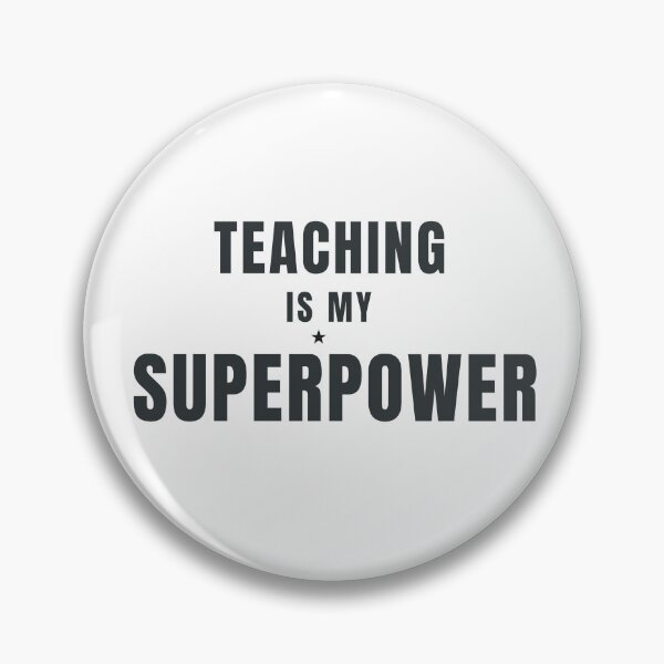 Item preview, Teaching Is My Superpower Teacher Typography Design designed and sold by HeartAndArtShop.