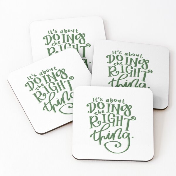 Item preview, It’s about doing the right thing - Calligraphy lettering motivational quote designed and sold by elisepy.
