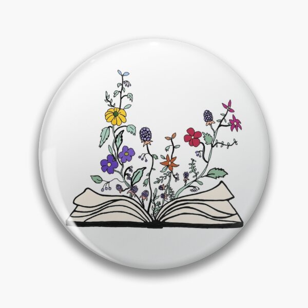 Item preview, flowers growing from book designed and sold by Galaxydiamond.